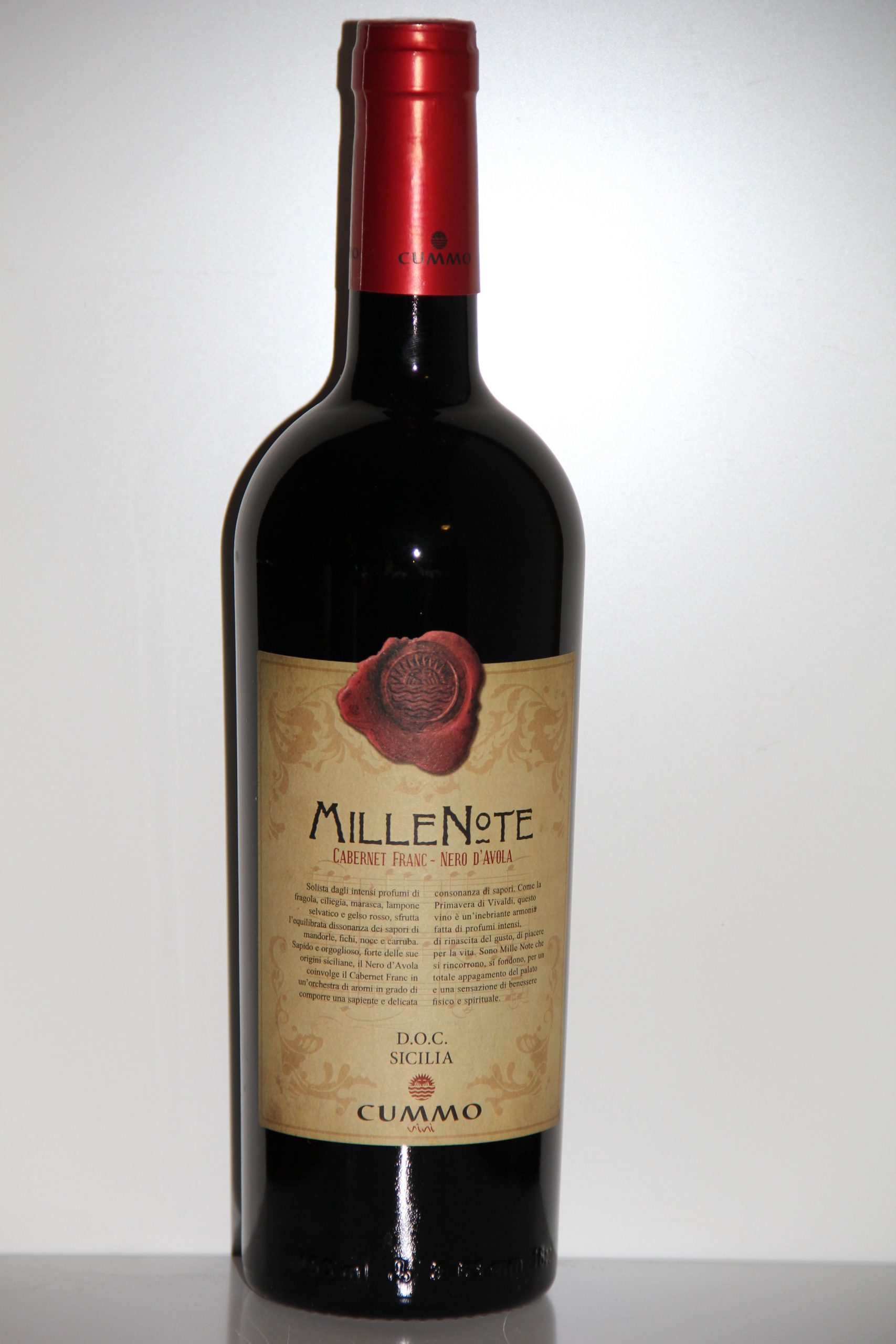 IMG_8228 Cummo Vini - Millenote DOC 2017 – Image 1