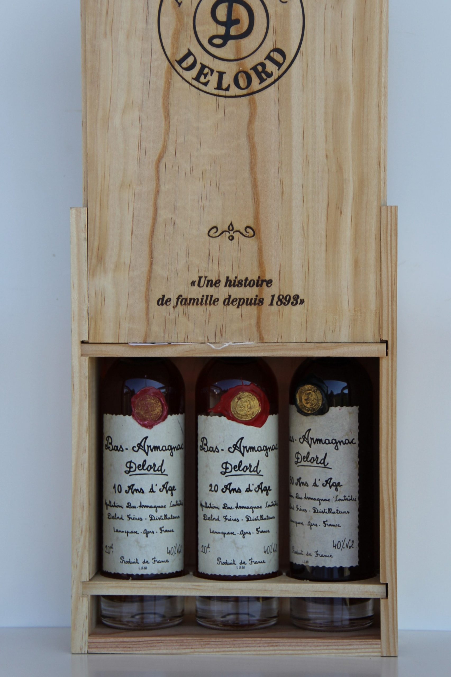 coffret armagnac Bas Armagnac - Coffret Armagnac 3 x 20cl 10 20 30 Ans – Image 1