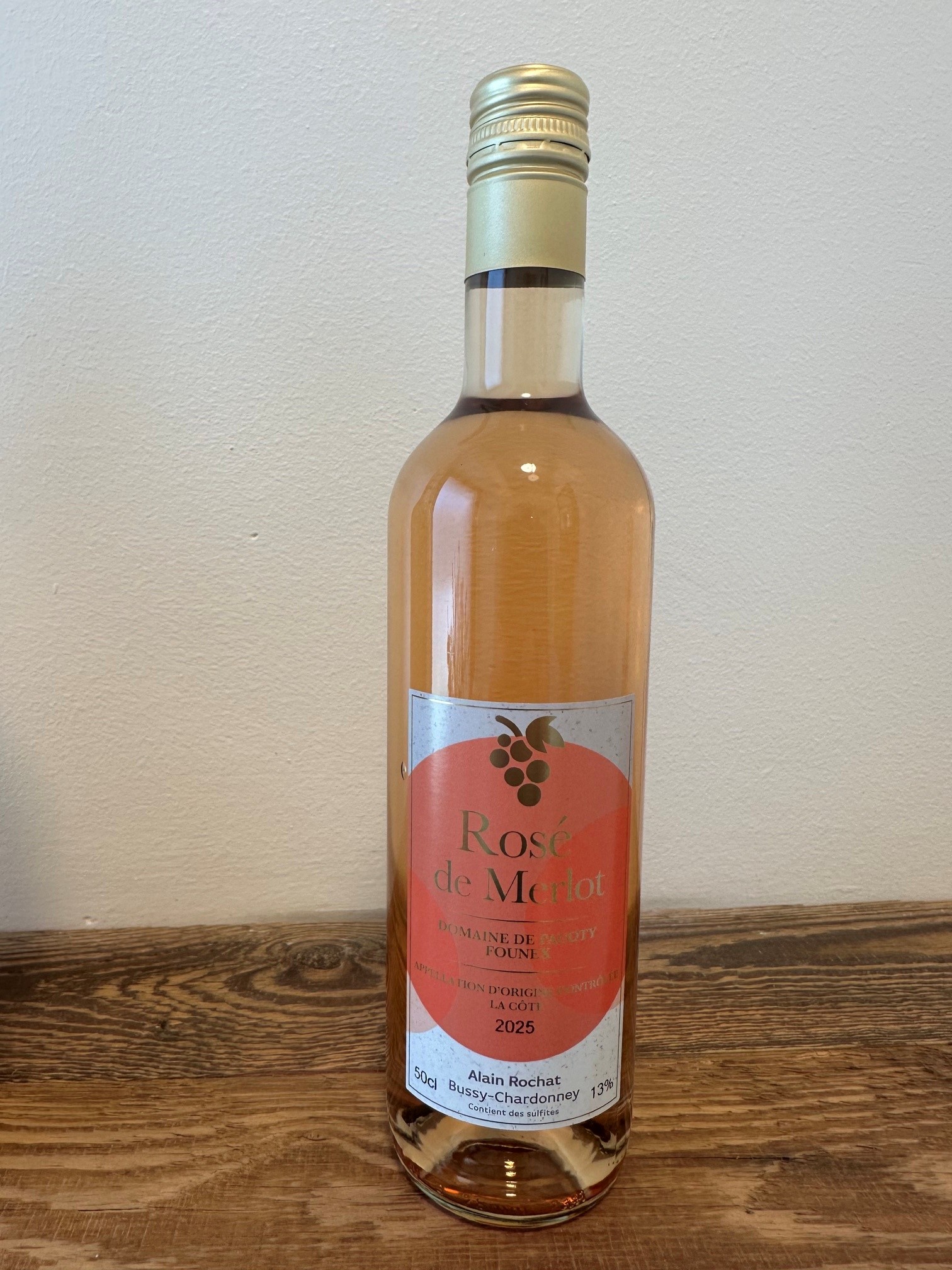 Rose Rochat 50cl Rose de Merlot AOC 2025Rochat Alain – Image 1