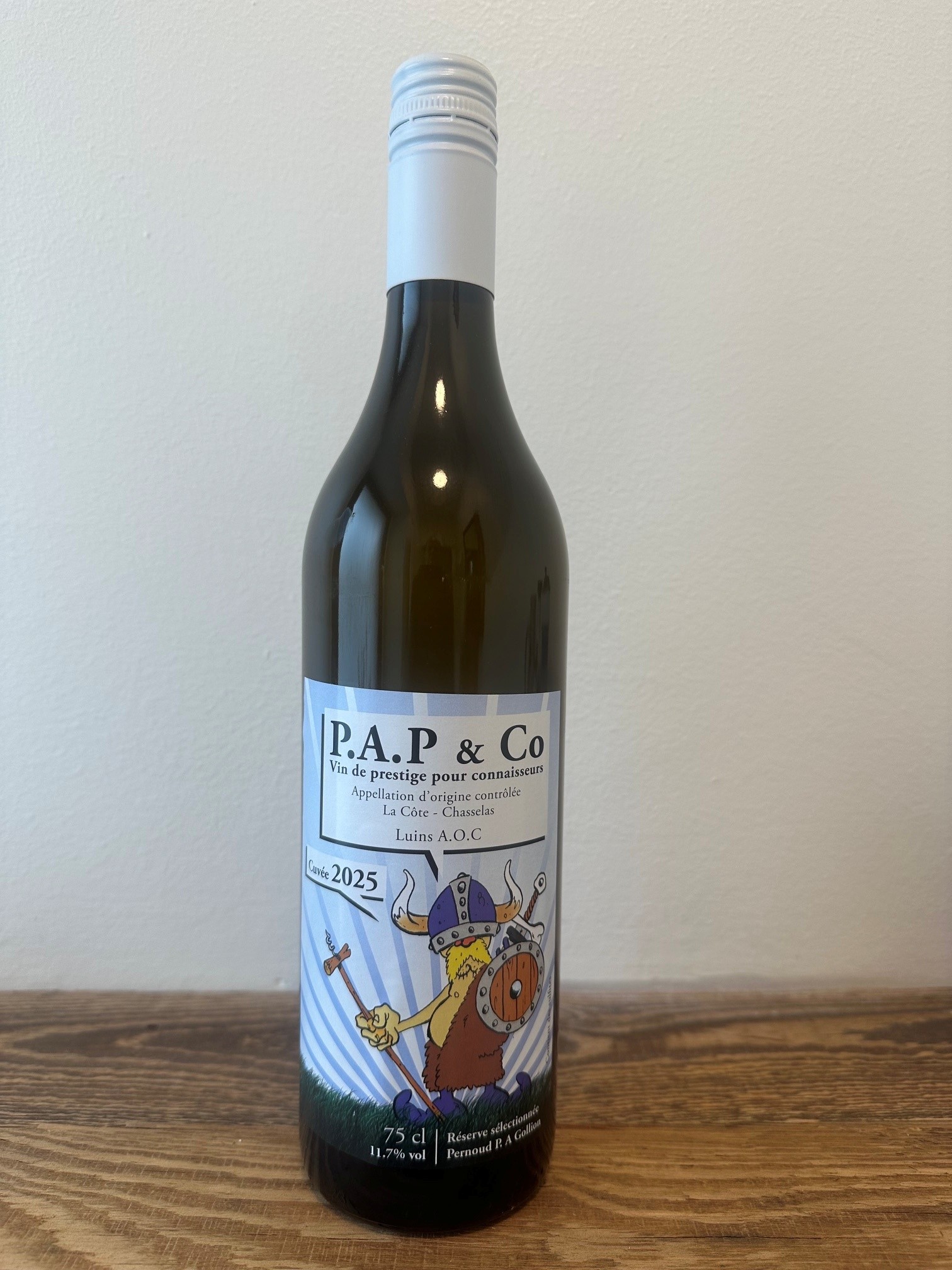 PAP Rouge P.A.P & CO Luins Aoc blanc 2025 – Image 1